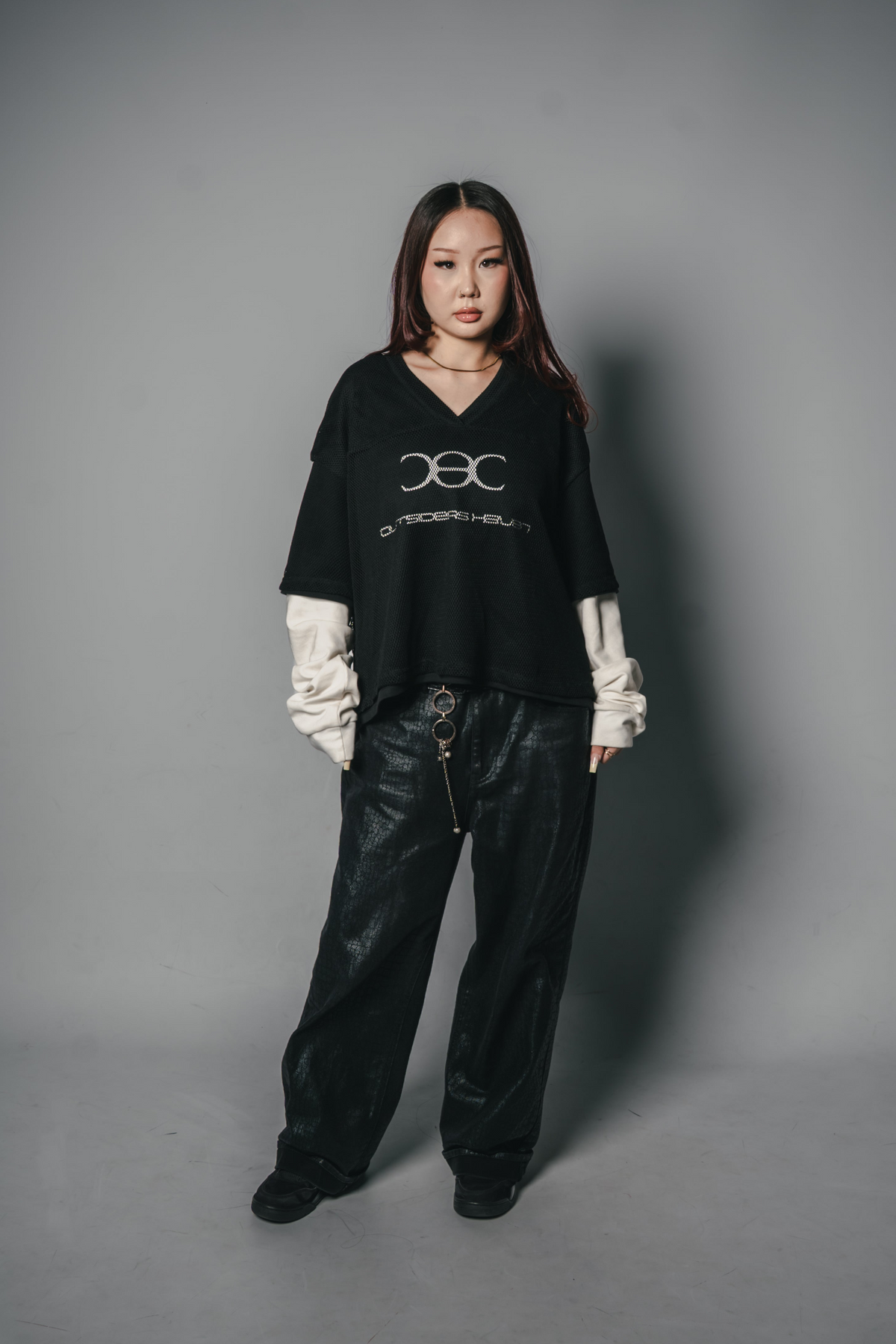 Void Black - Mesh Long sleeve T-shirt