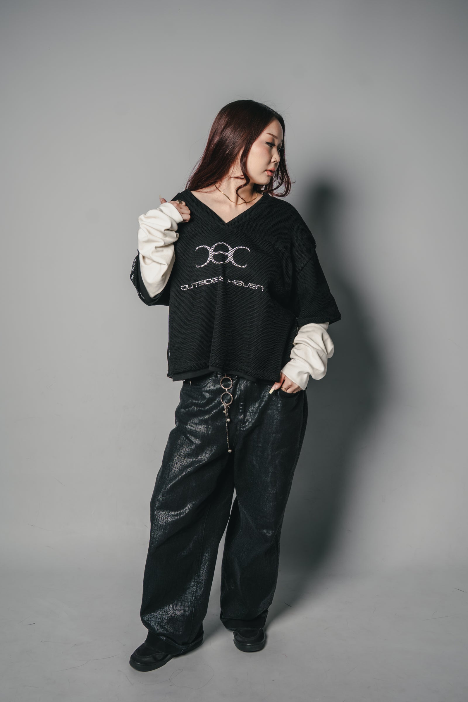 Void Black - Mesh Long sleeve T-shirt