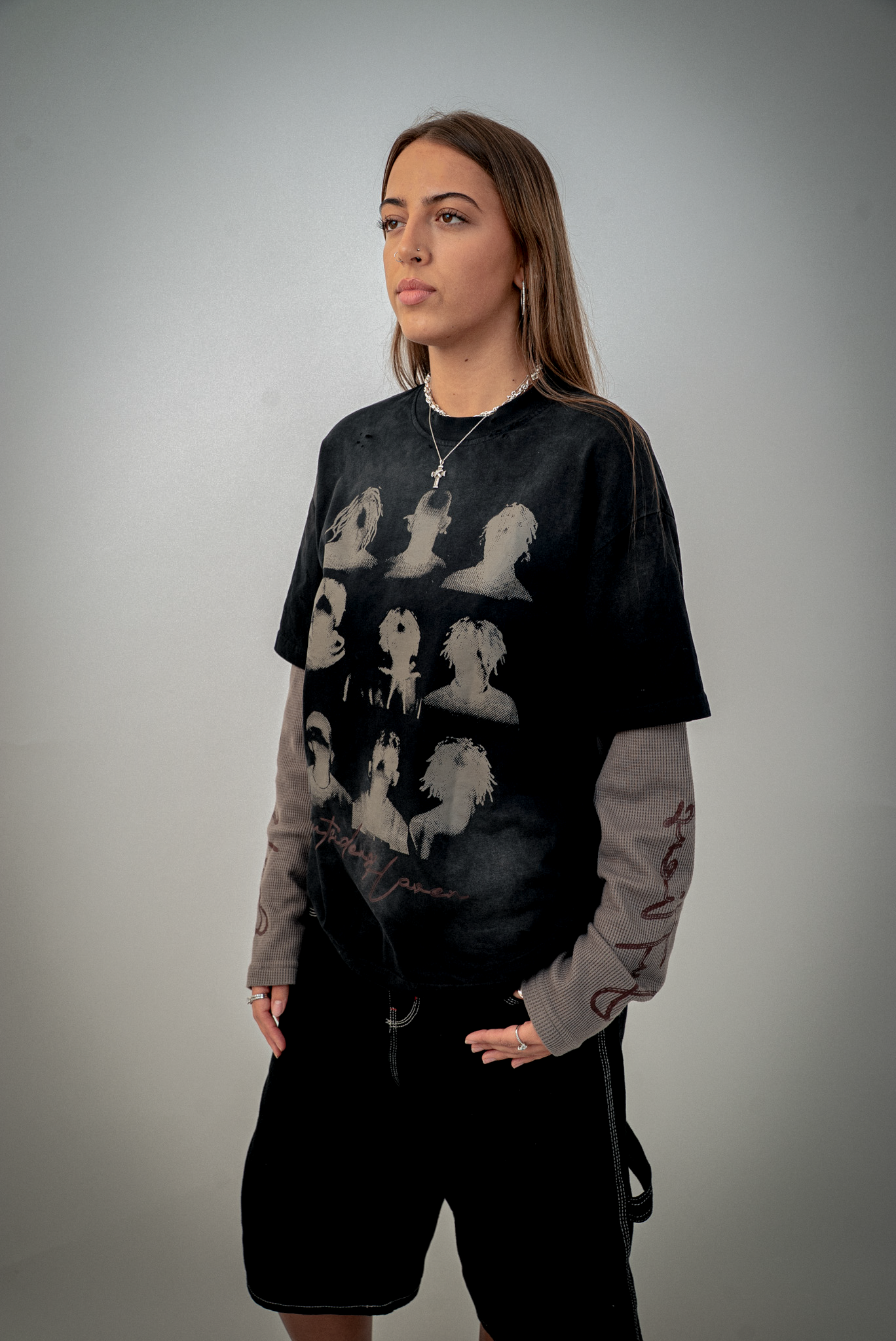 OUTLIERS DOUBLE-LAYERED LONG SLEEVE TEE