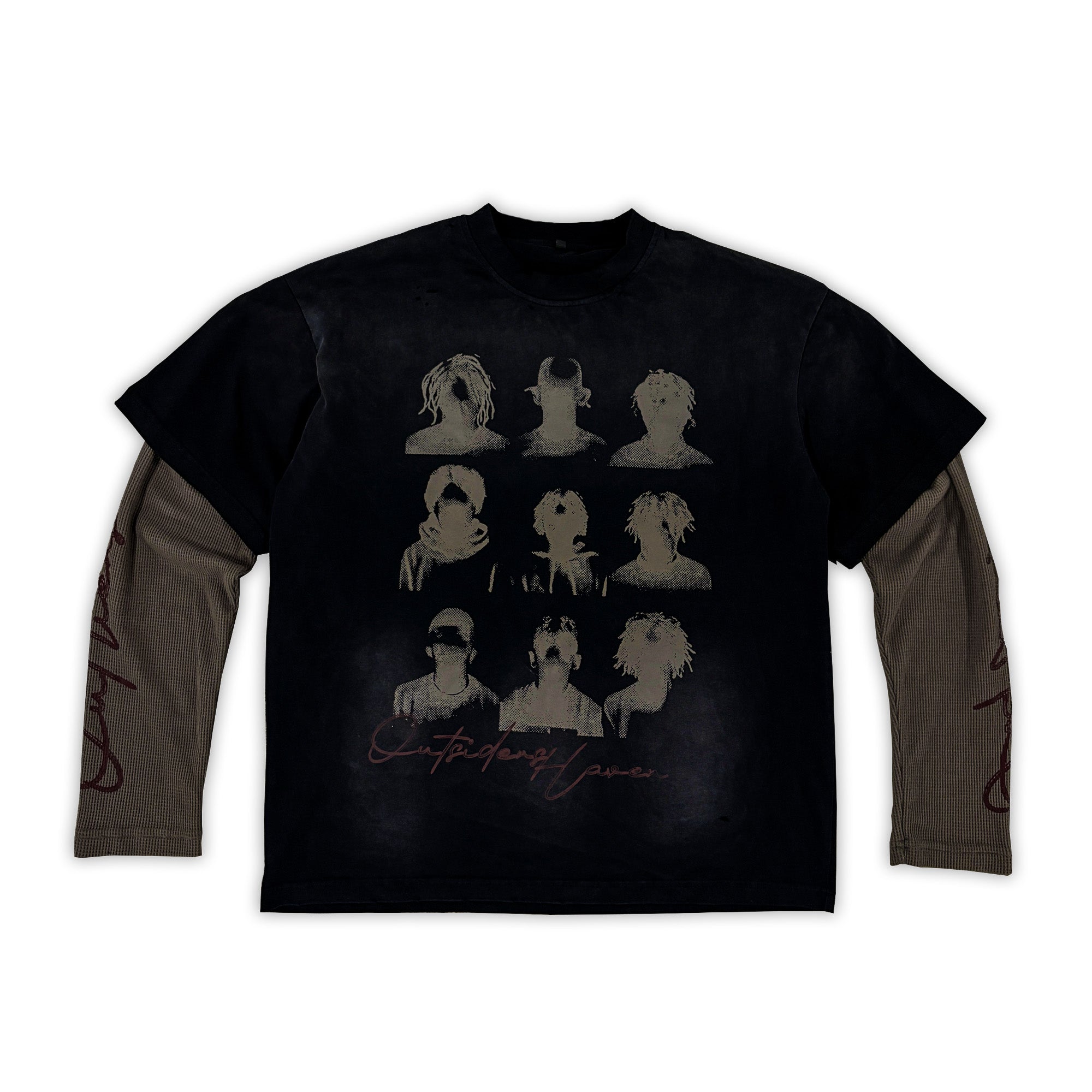OUTLIERS DOUBLE-LAYERED LONG SLEEVE TEE